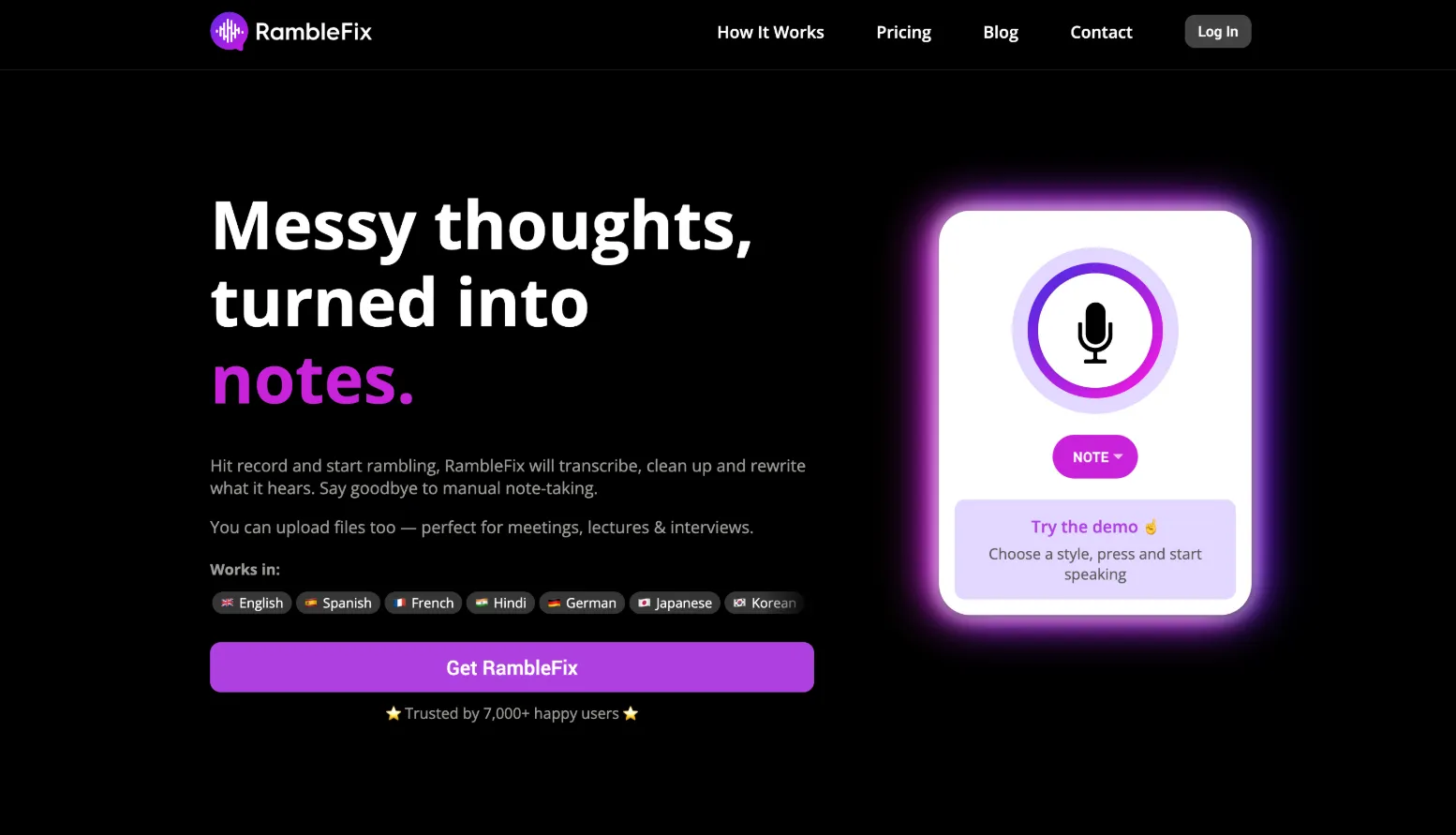 Image attached to the RambleFix update