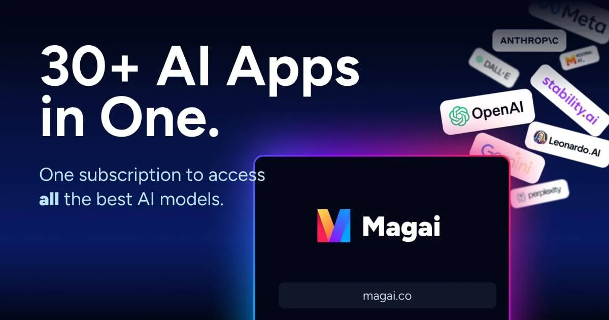 Image attached to the Magai update
